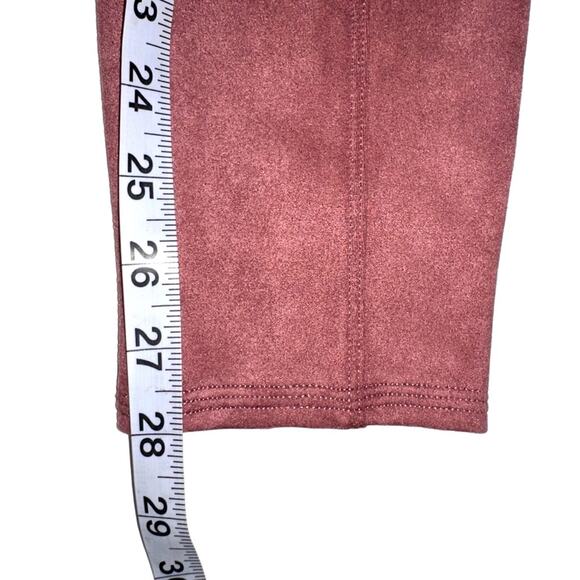 NWT Spanx Faux Suede Pink Leggings in Rich Rose SMALL - Picture 8 of 9